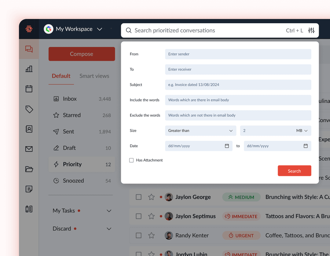 Customizable Filters